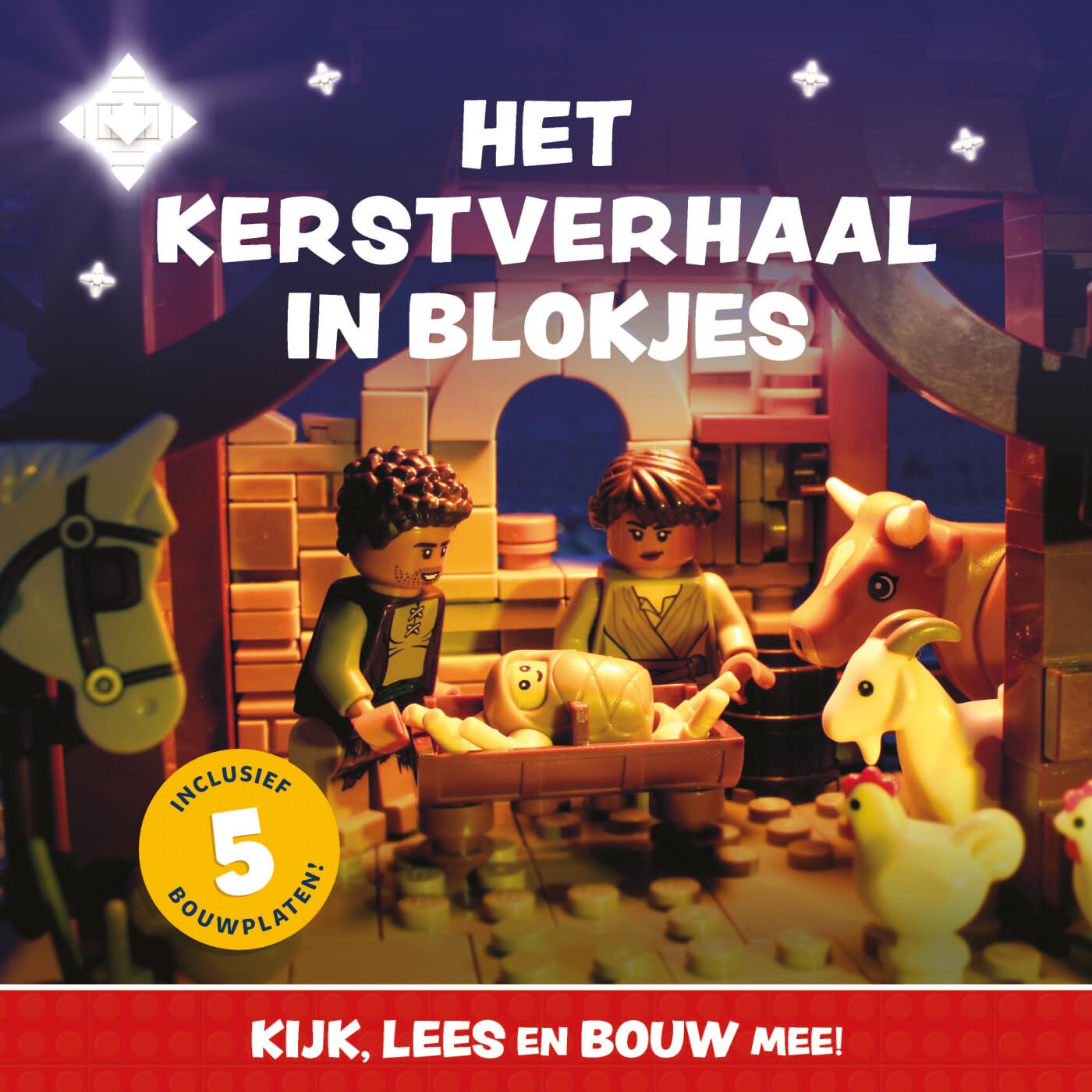 Het kerstverhaal in blokjes: Kijk, lees en bouw mee! book
