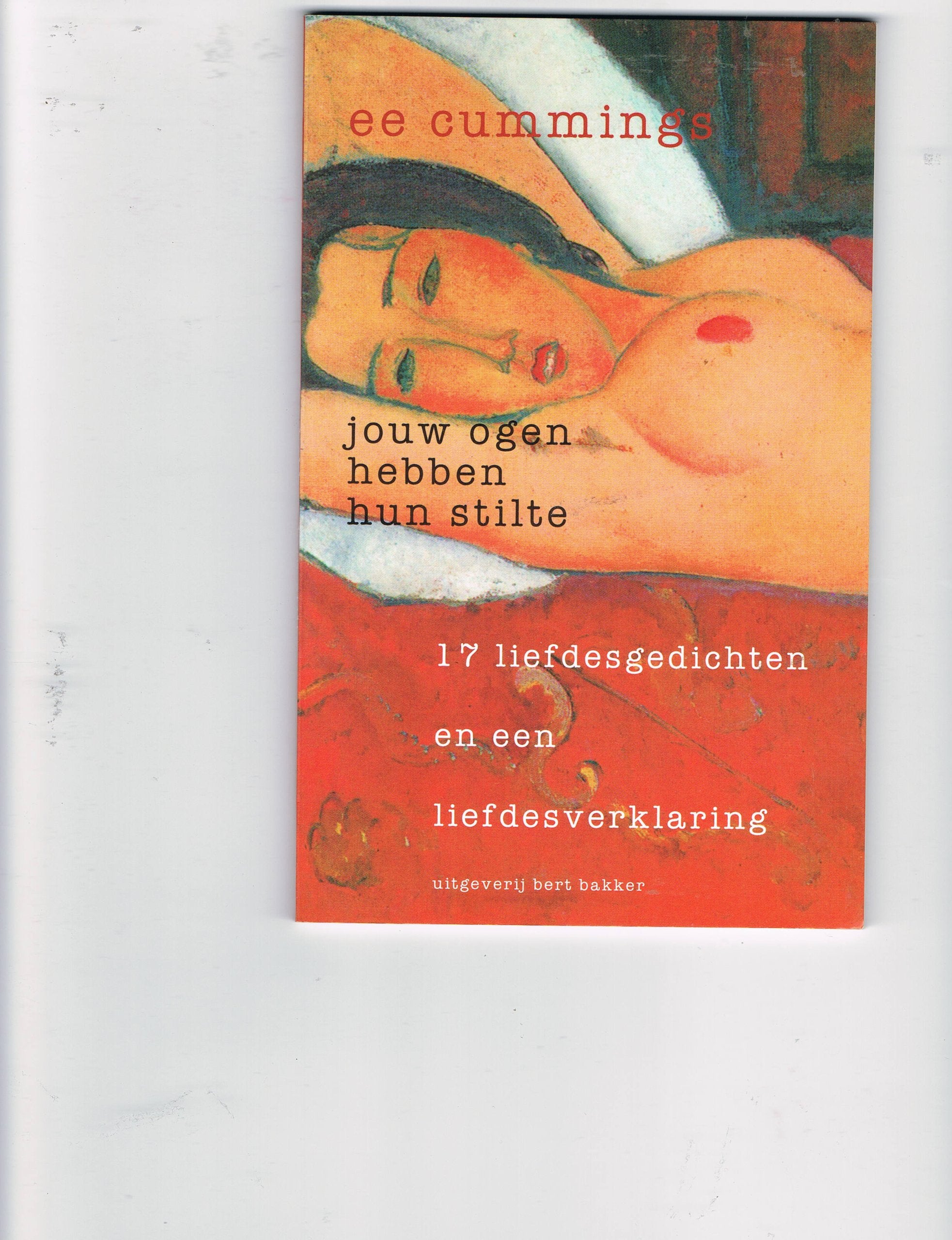 Jouw ogen hebben hun stilte: zeventien liefdesgedichten en een liefdesverklaring Poetry