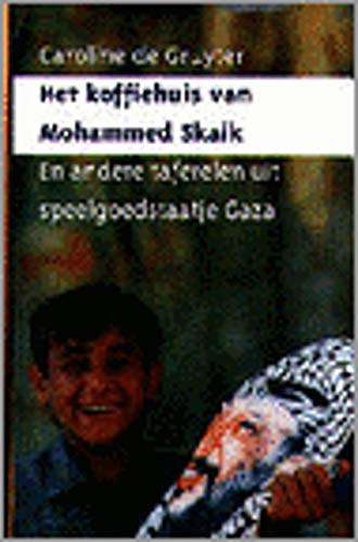 Het koffiehuis van Mohammed Skaik en andere taferelen uit speelgoedstaatje Gaza Books