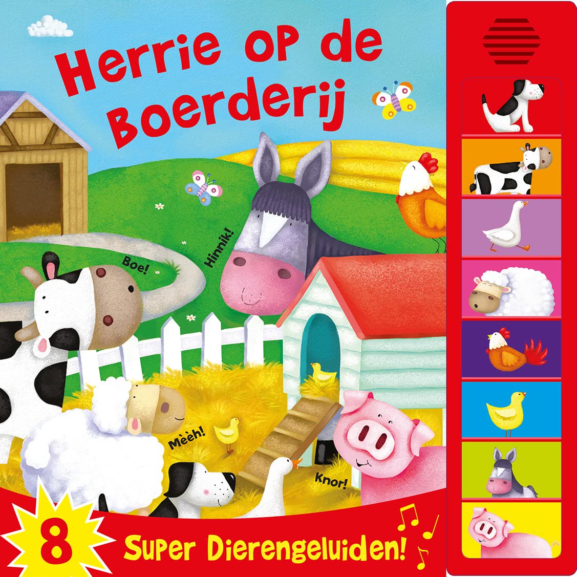 Herrie op de boerderij: 8 Super Dierengeluiden! (8 geluiden) Non-fiction