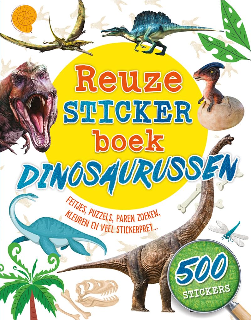 Reuzestickerboek Dinosaurussen: Feitjes, puzzels, paren zoeken, kleuren en veel stickerpret... (Reuzestickerboeken) Leisure, Home & Garden
