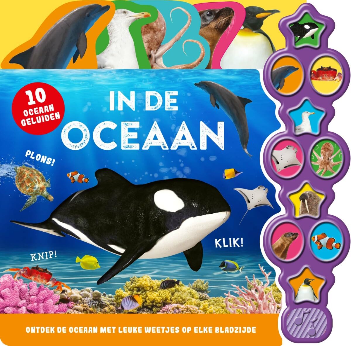 Geluidenboek - In de oceaan: Ontdek de oceaan met leuke weetjes op elke bladzijde book