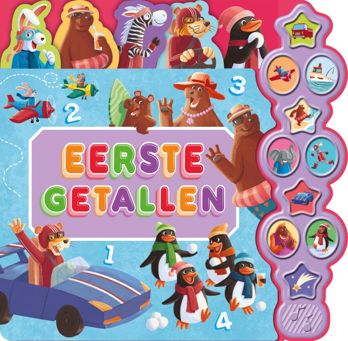 Eerste getallen - Geluidenboek 10 geluiden book