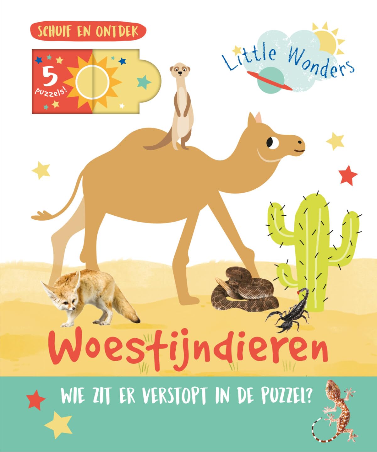 Woestijndieren - Schuif en ontdek: Wie zit er verstopt in de puzzel? book