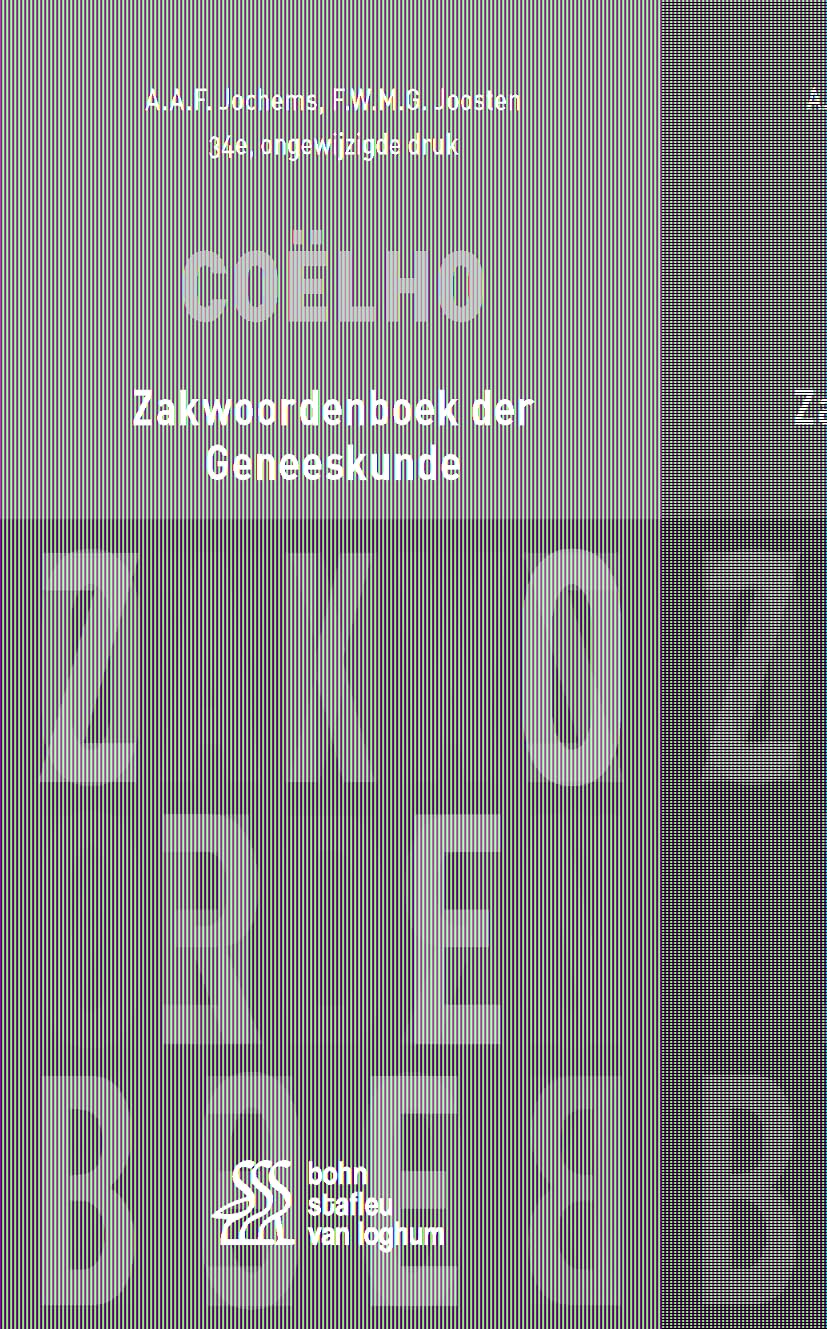 Zakwoordenboek der geneeskunde Medicine