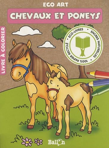 Eco Art: Chevaux et poneys: Livre à colorier (-) Tiptoi & Games