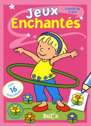Jeux enchantés rose avec 16 autocollants book