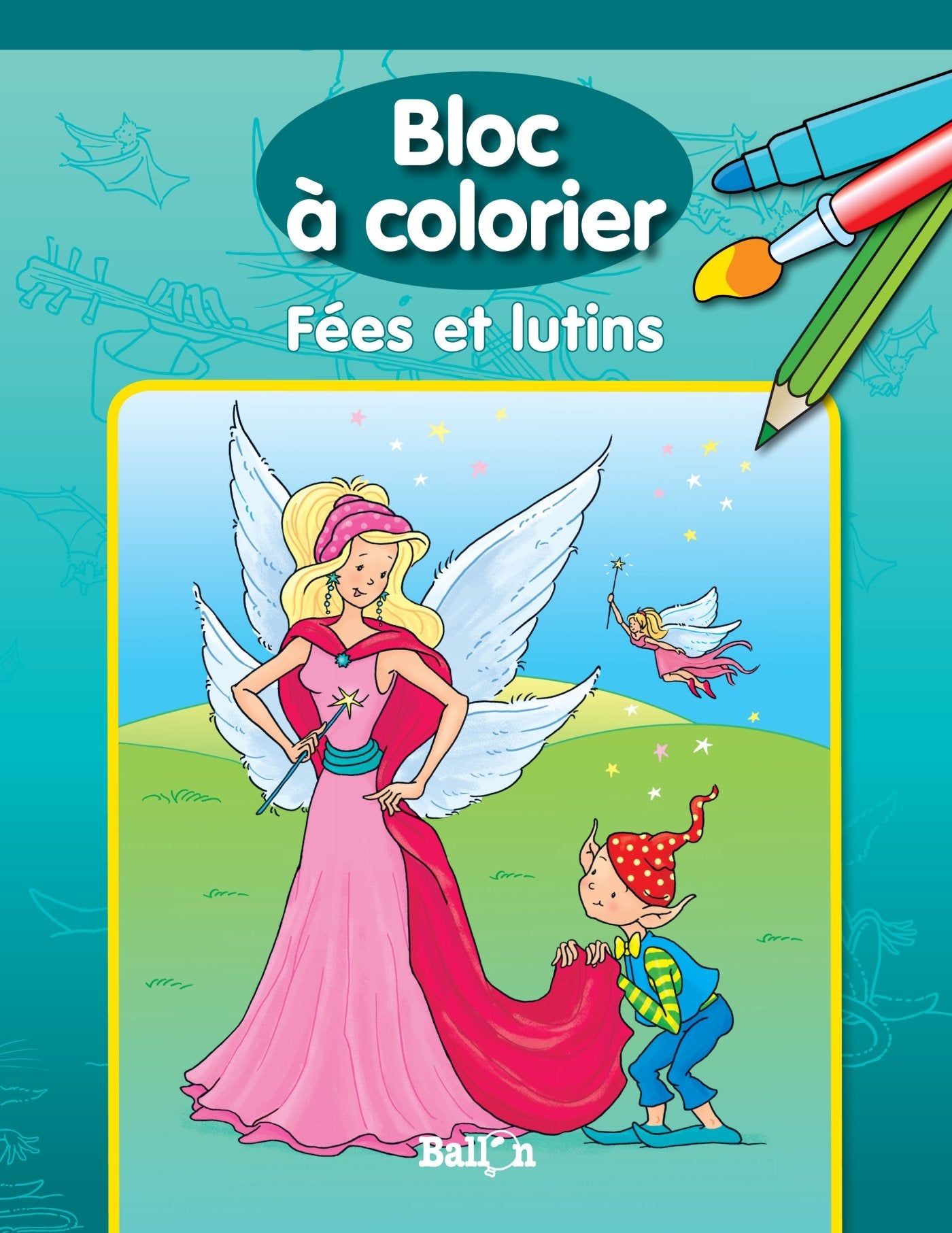 Fées et lutins FR (Bloc à colorier, 1) Tiptoi & Games