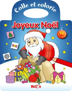 Colle et colorie : joyeux Noël book