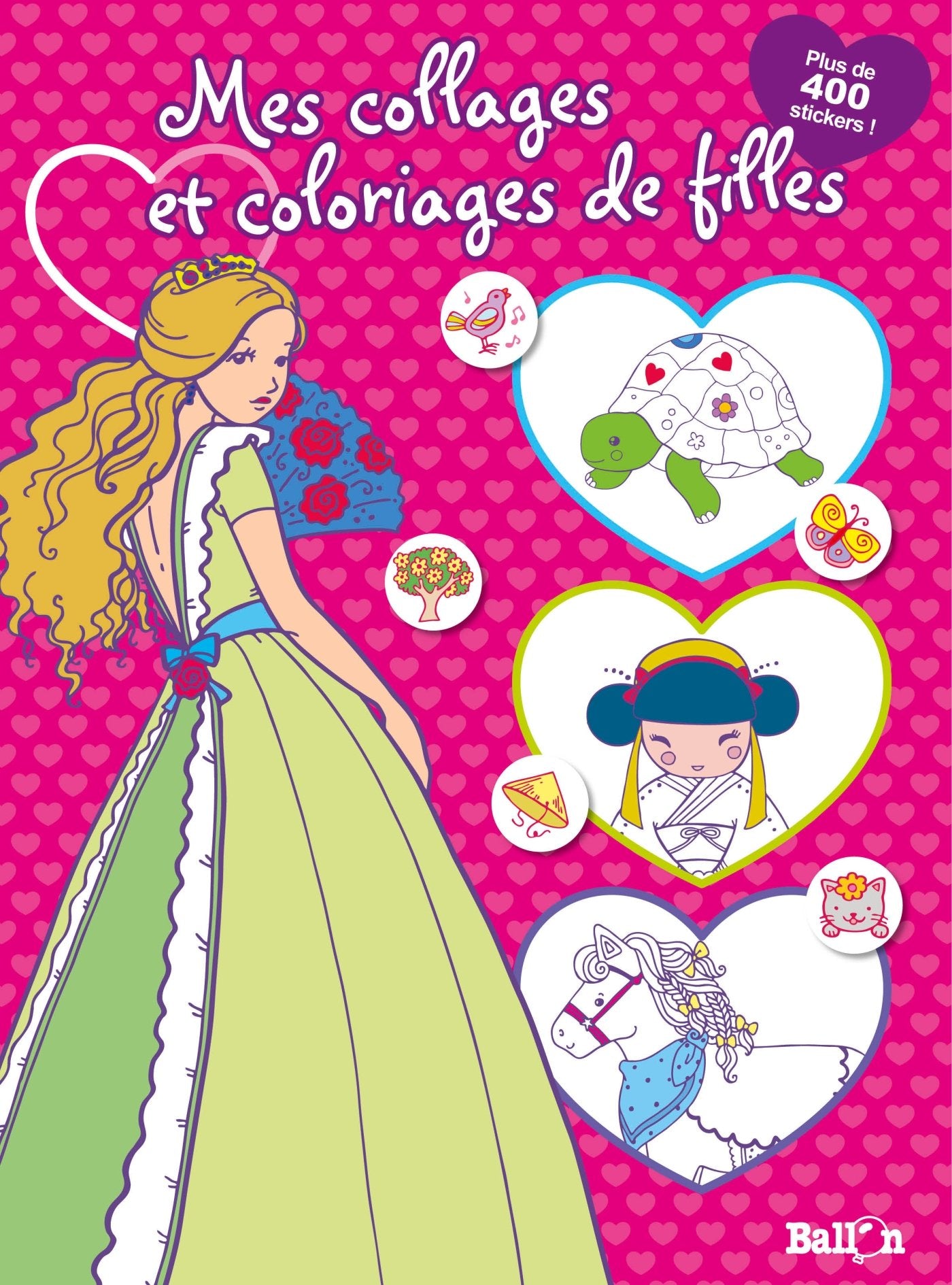 Mes coloriages de filles (rose) (Livre de coloriages) Books