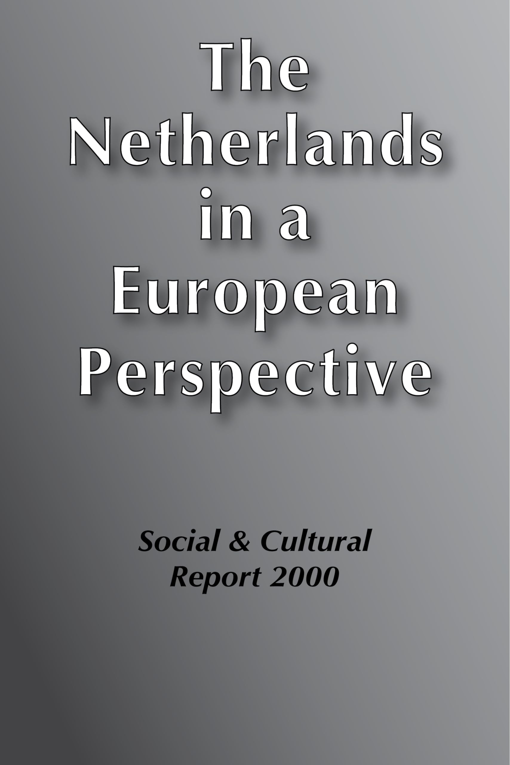 The Netherlands in a European Perspective: Social & Cultural Report 2000 (The Netherlands in a European Perspective: Social and Cultural Report) General education