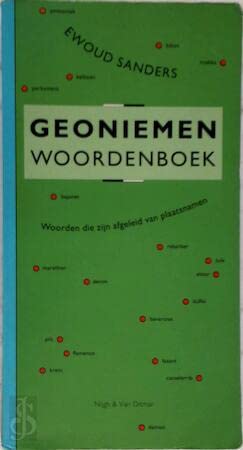 Geoniemenwoordenboek: woorden die zijn afgeleid van plaatsnamen book