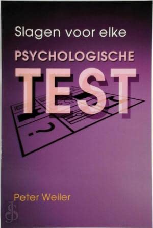 Slagen voor elke psychologische tst Psychology
