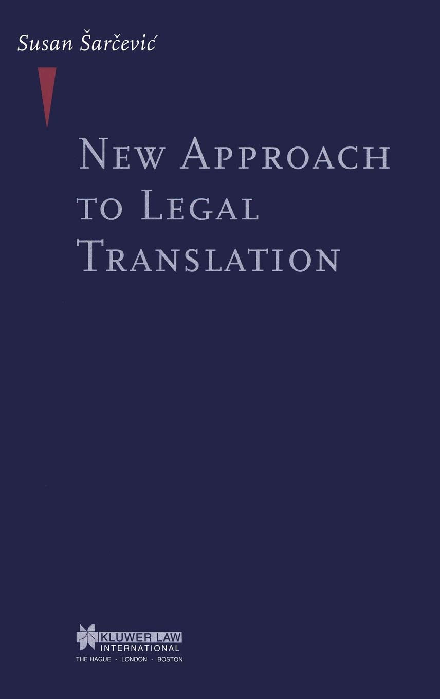 New Approach to Legal Translation book