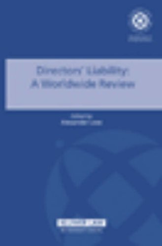 Directors' Liability: A Worldwide Review (International Bar Association Series) Law