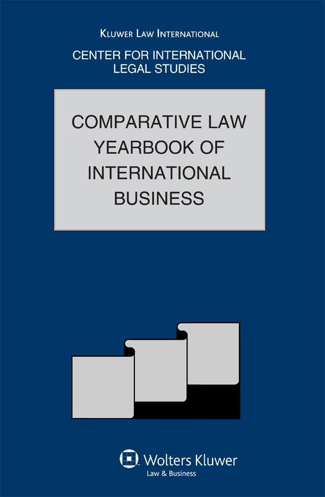 The Comparative Law Yearbook of International Business: Volume 31, 2009 Law
