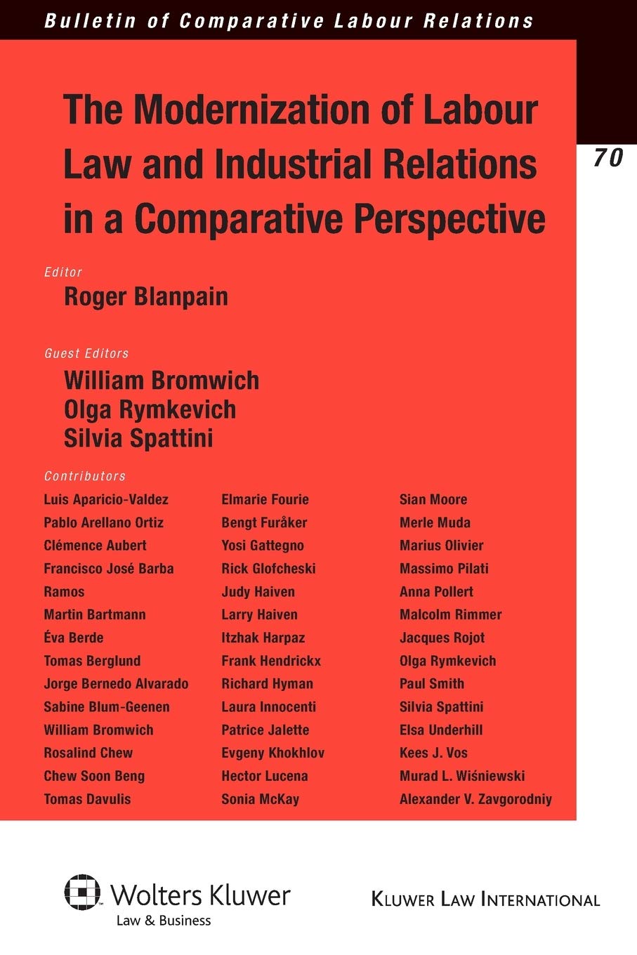 The Modernization of Labour Law and Industrial Relations in a Comparative Perspective book