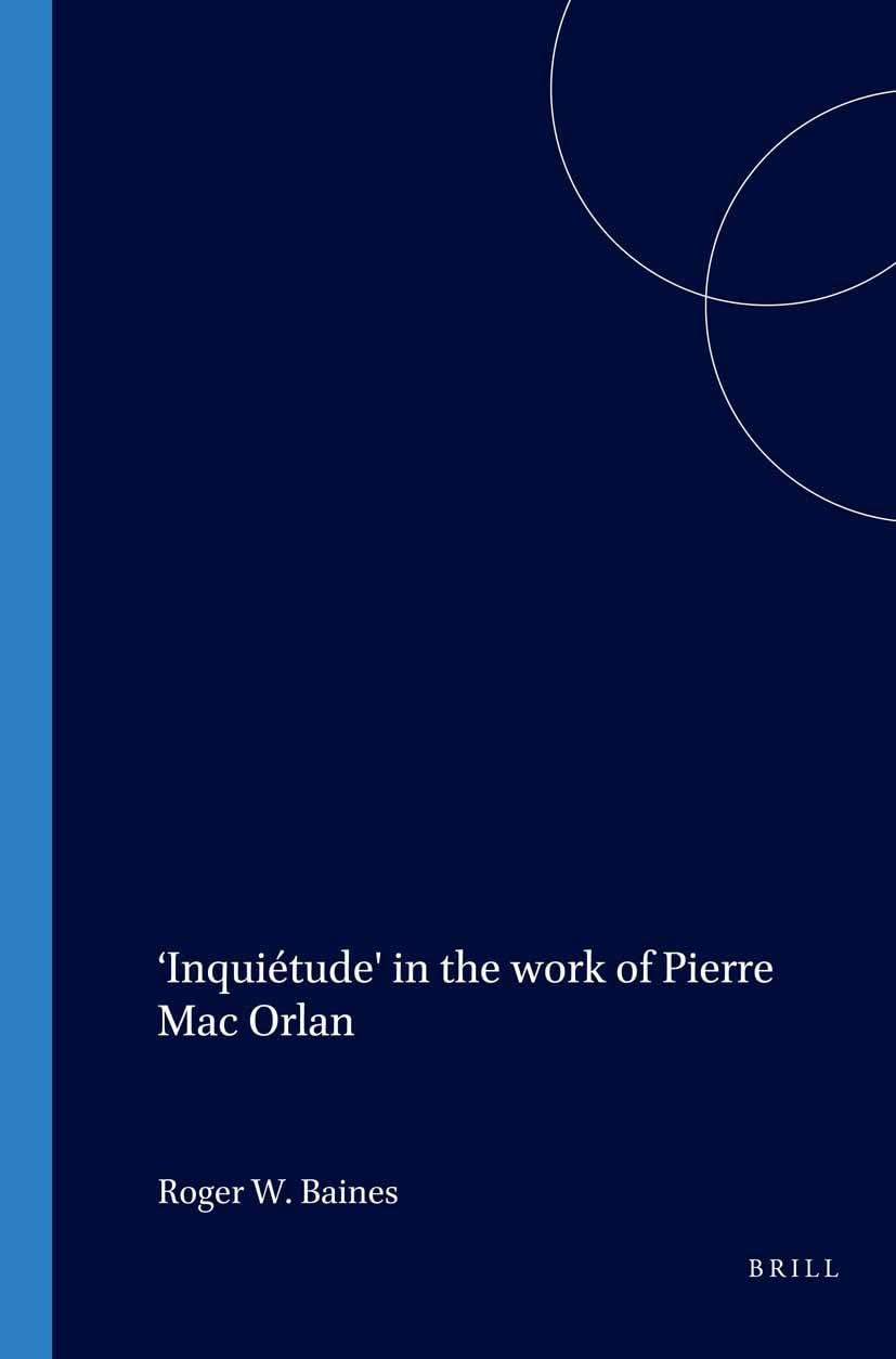 'Inquiétude' in the Work of Pierre Mac Orlan Social Sciences