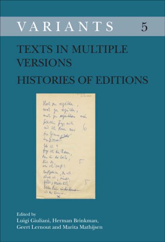 Texts in Multiple Versions Histories of Editions (Variants, 5, Band 5) Contemporary literature