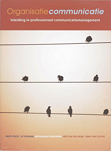 Organisatiecommunicatie: inleiding in professioneel communicatiemanagement Books