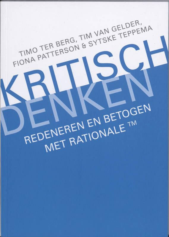 Kritisch denken: Redeneren en betogen met Rationale book