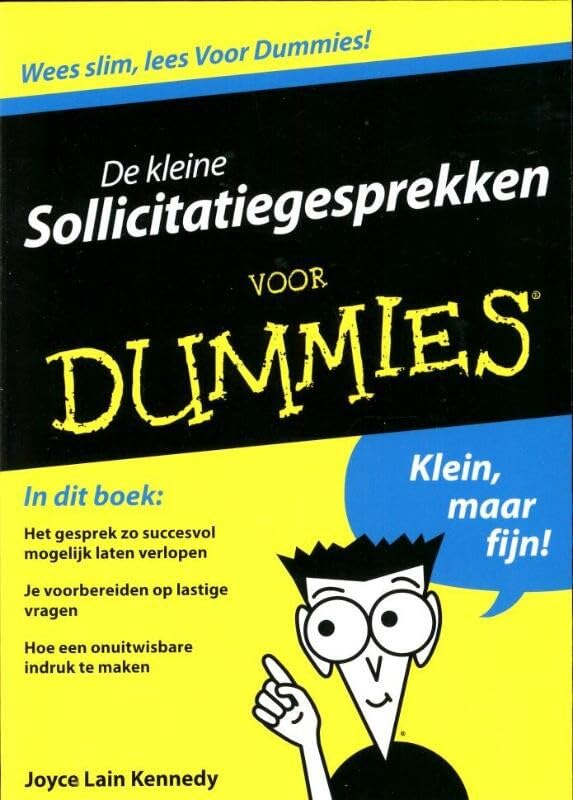 De kleine sollicitatiegesprekken voor Dummies Business, Finance & Career