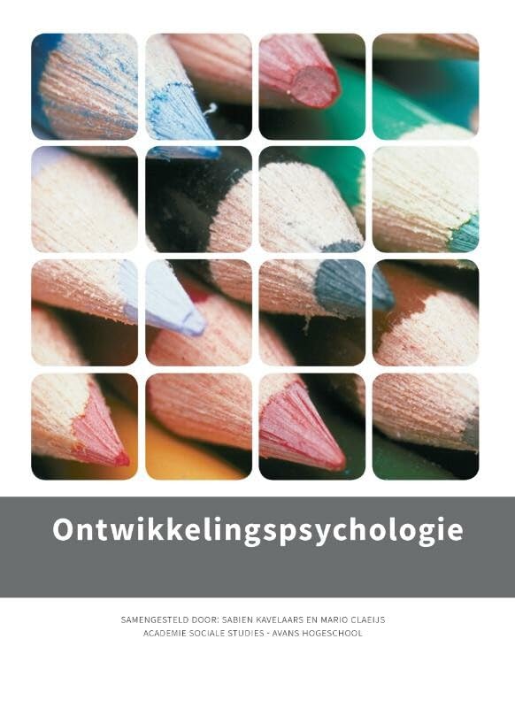 Ontwikkelingspsychologie, custom editie Avans Den Bosch book