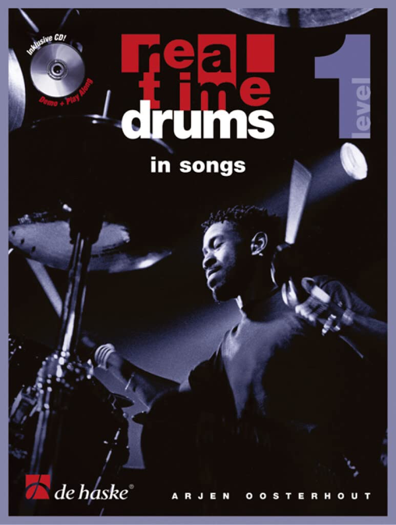 Real Time Drums in Songs, m. Audio-CD: Level 1. CD: Demo + Play Along Sheet Music