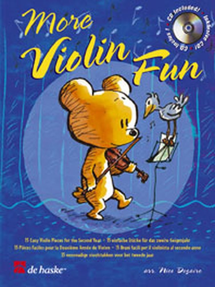 More Violin Fun, m. Audio-CD: 15 einfache Stücke für das zweite Geigenjahr. Play-Along-CD zum Üben und Mitspielen. Schwierigkeitsgrad: mittelschwer Sheet Music