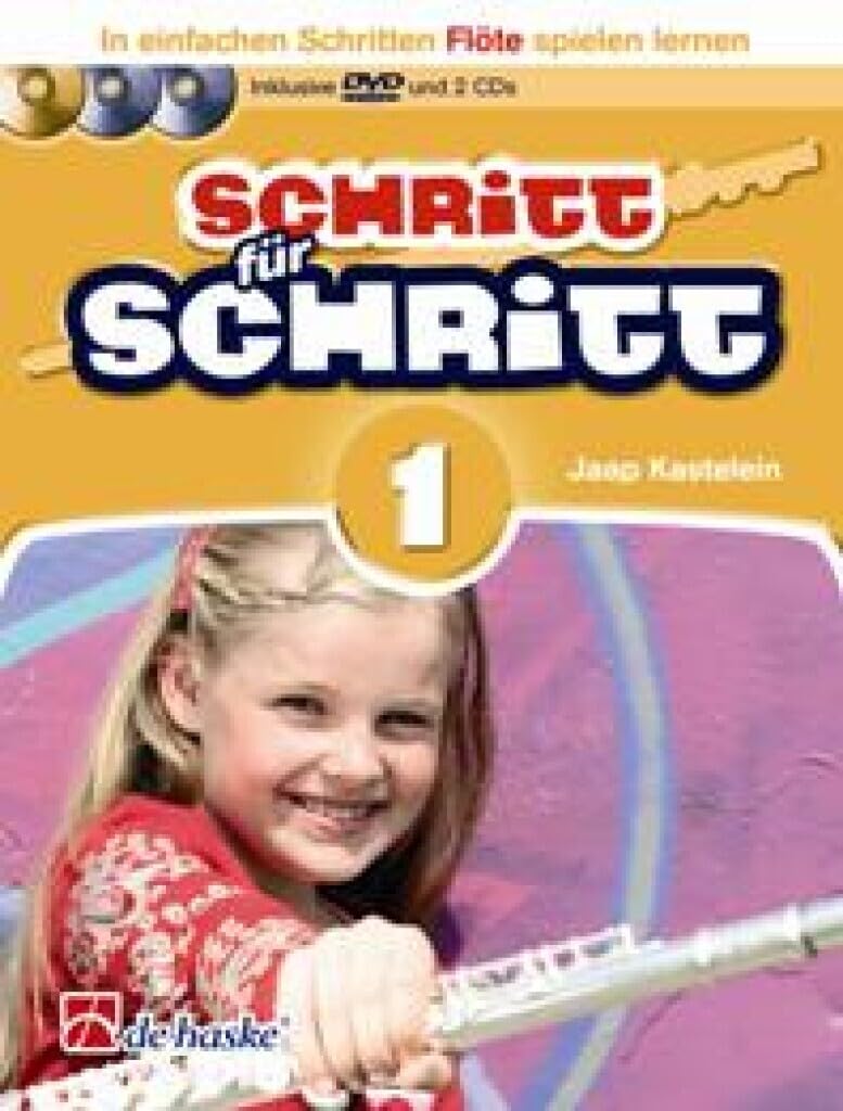 Schritt für Schritt, für Flöte, m. 1 DVD + 2 Audio-CDs.Bd.1: In einfachen Schritten Flöte spielen lernen. Inkl. 2 Play-Along-CDs Arts & Music