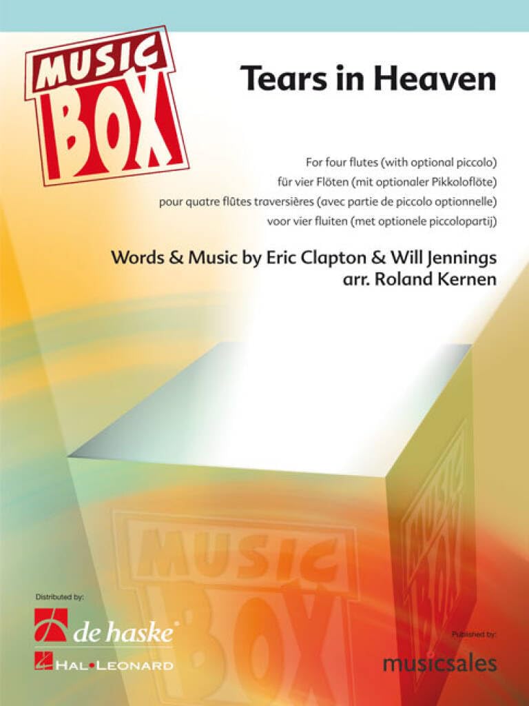 Tears in Heaven, für vier Flöten (Piccolo optional): Schwierigkeitsgrad: mittelschwer Sheet Music