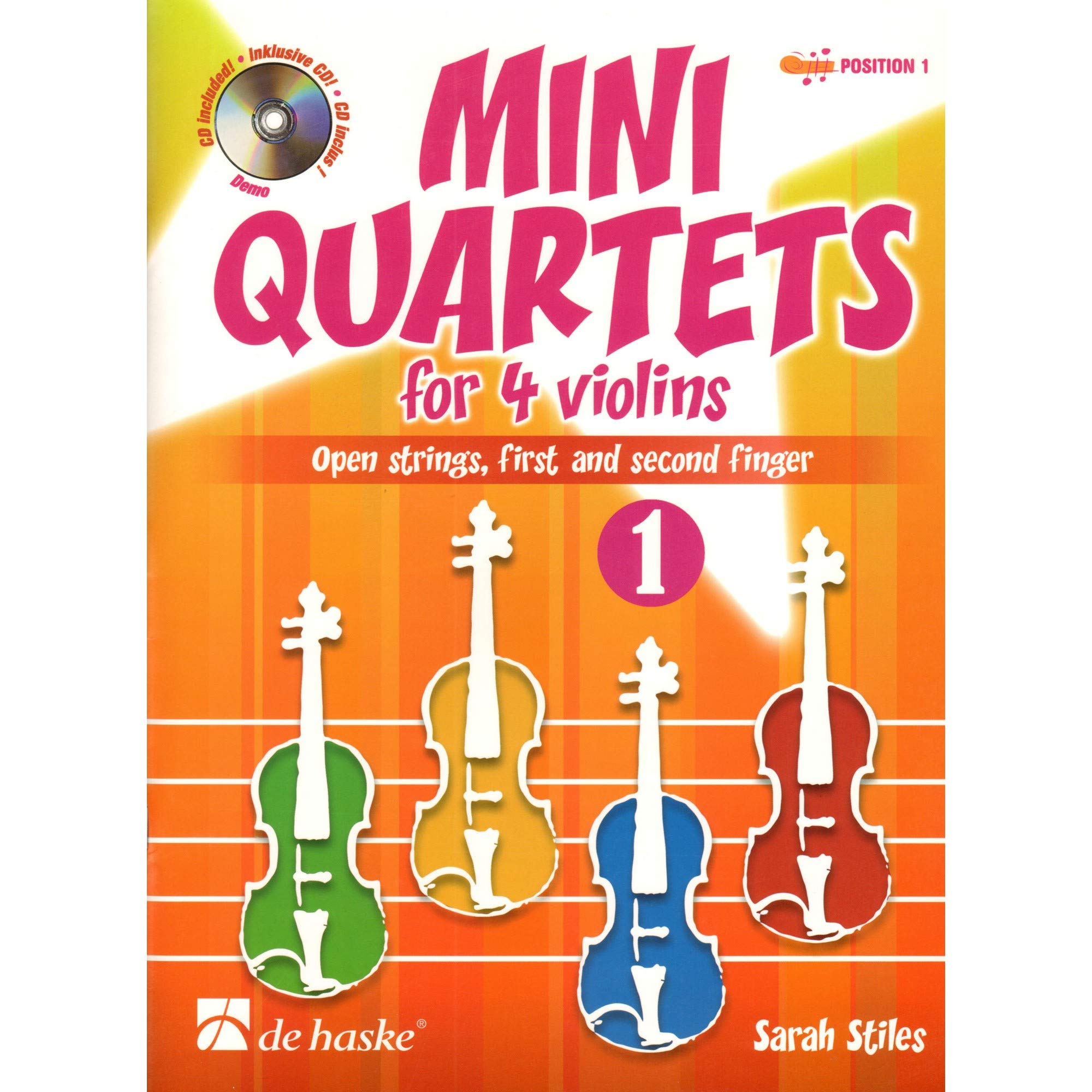Product Image: Mini Quartets 1 for 4 Violins: Open Strings, First and Second Finger (VIOLON)