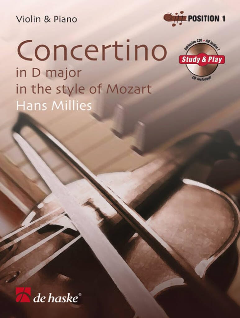 Concertino in D-Dur im Stil von Mozart. Concertino in D major in the style of Mozart, Violine u. Klavier, m. Audio-CD: CD zum Üben und Mitspielen ... und Demo). Schwierigkeitsgrad: mittelschwer Sheet Music