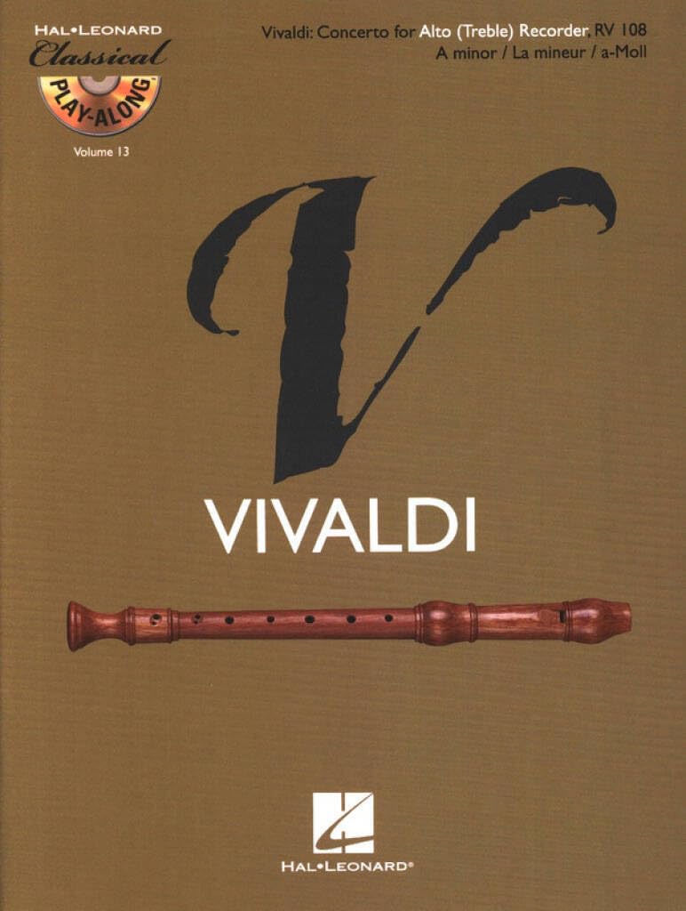 Alto (Treble) Recorder Concerto in a Minor, Rv 108 (FLUTE A BEC) book