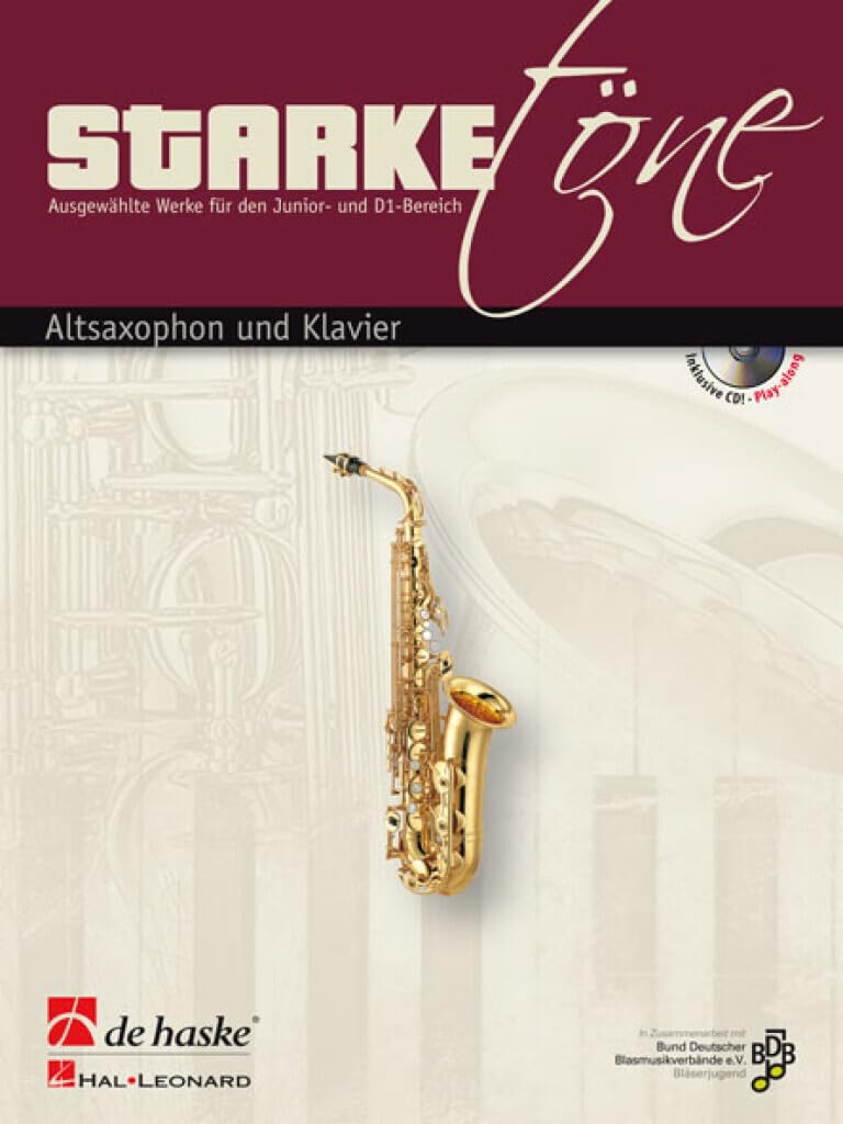 Starke tone - altsaxophon und klavier saxophone +cd book