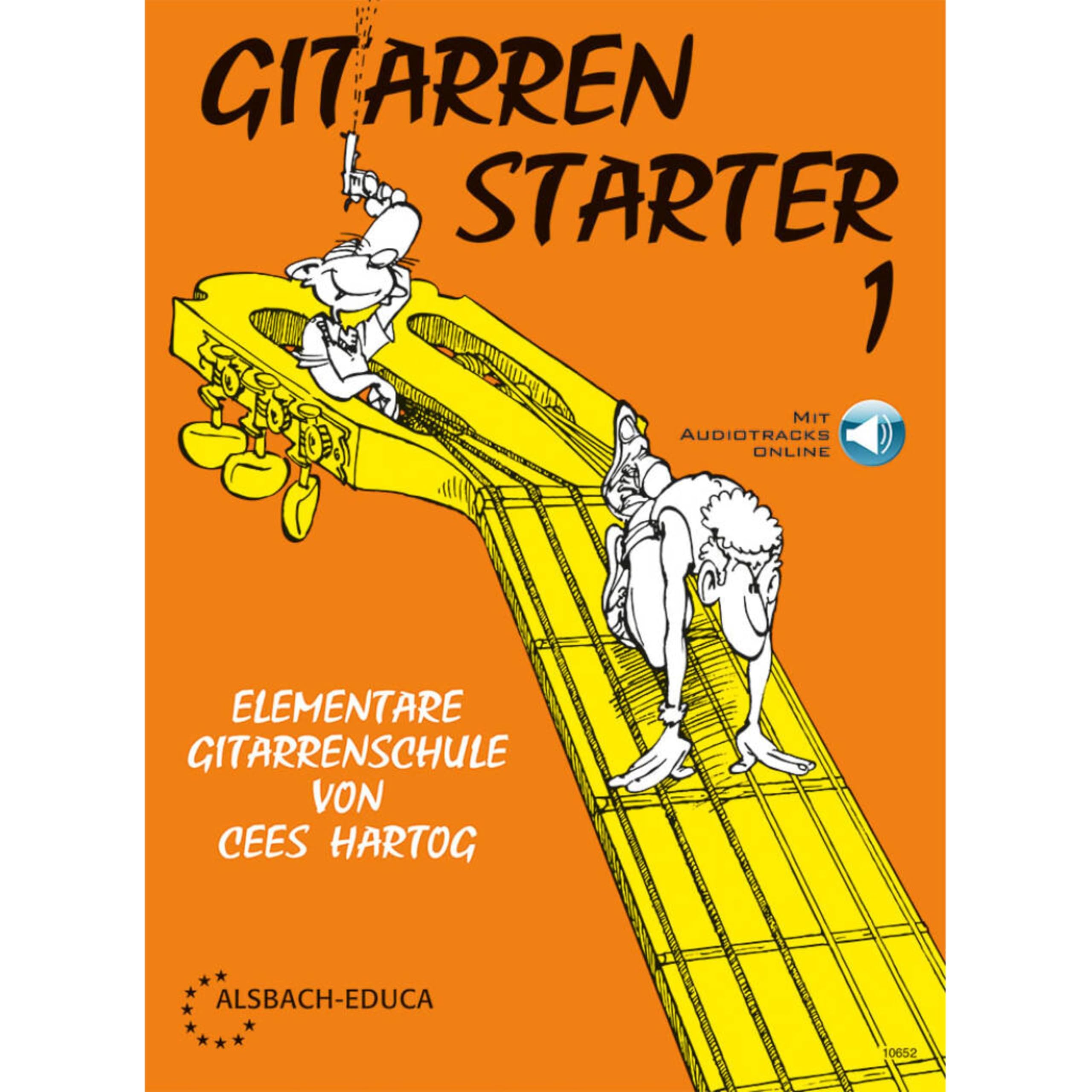 Gitarrenstarter - Band 1 | Elementare Gitarrenschule | Notenbuch für Anfänger der klassischen Gitarre mit Online-Audio | Einfache Gitarrenmethode | Liederbuch mit Volksmusik, Blues, klassische Stücke Arts & Music
