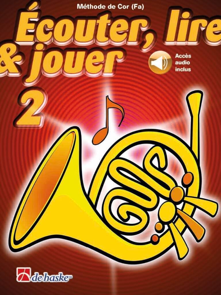 Jean castelain : ecouter, lire & jouer 2 cor (fa) - recueil + enregistrement(s) en ligne book