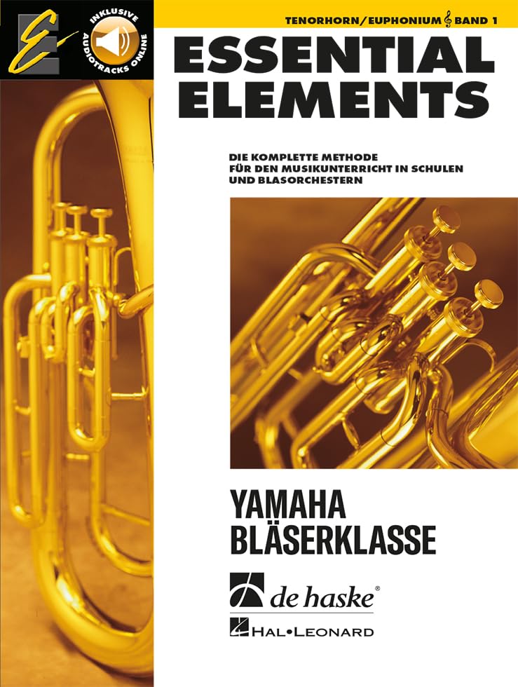 Essential Elements - für Tenorhorn, Euphonium - Band 1 | Anfänger-Blasinstrumentenmethode für Schüler und Klassenensembles | Notenbuch mit MP3-Audio, Musiktheorie und Play-Along-Tracks Sheet Music