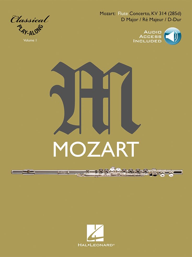 Flute Concerto, KV 314 (285d). D Major / Ré majeur / D-Dur. Book/Part/A-Online cd