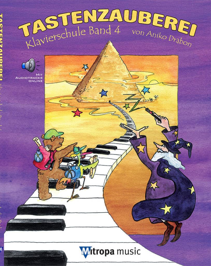 Tastenzauberei - Band 4 | Fortgeschrittenes Klavierlehrbuch mit Online-Audio | Kreative Klavierschule mit Improvisation, Harmonielehre und vierhändiges Klavierspielen lernen | Notenbuch für Piano Sheet Music