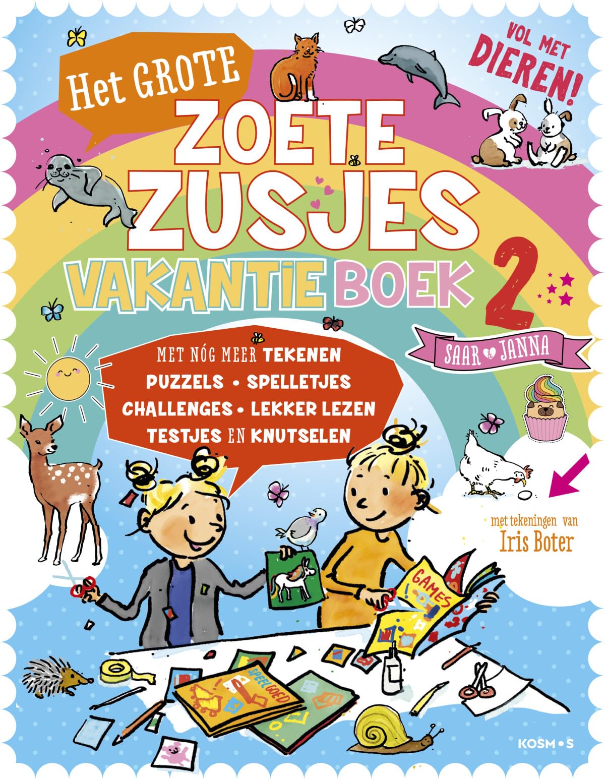 2: Vol met tekenen, puzzels, spelletjes, challenges, lekker lezen en knutselen (De Zoete Zusjes) Non-fiction