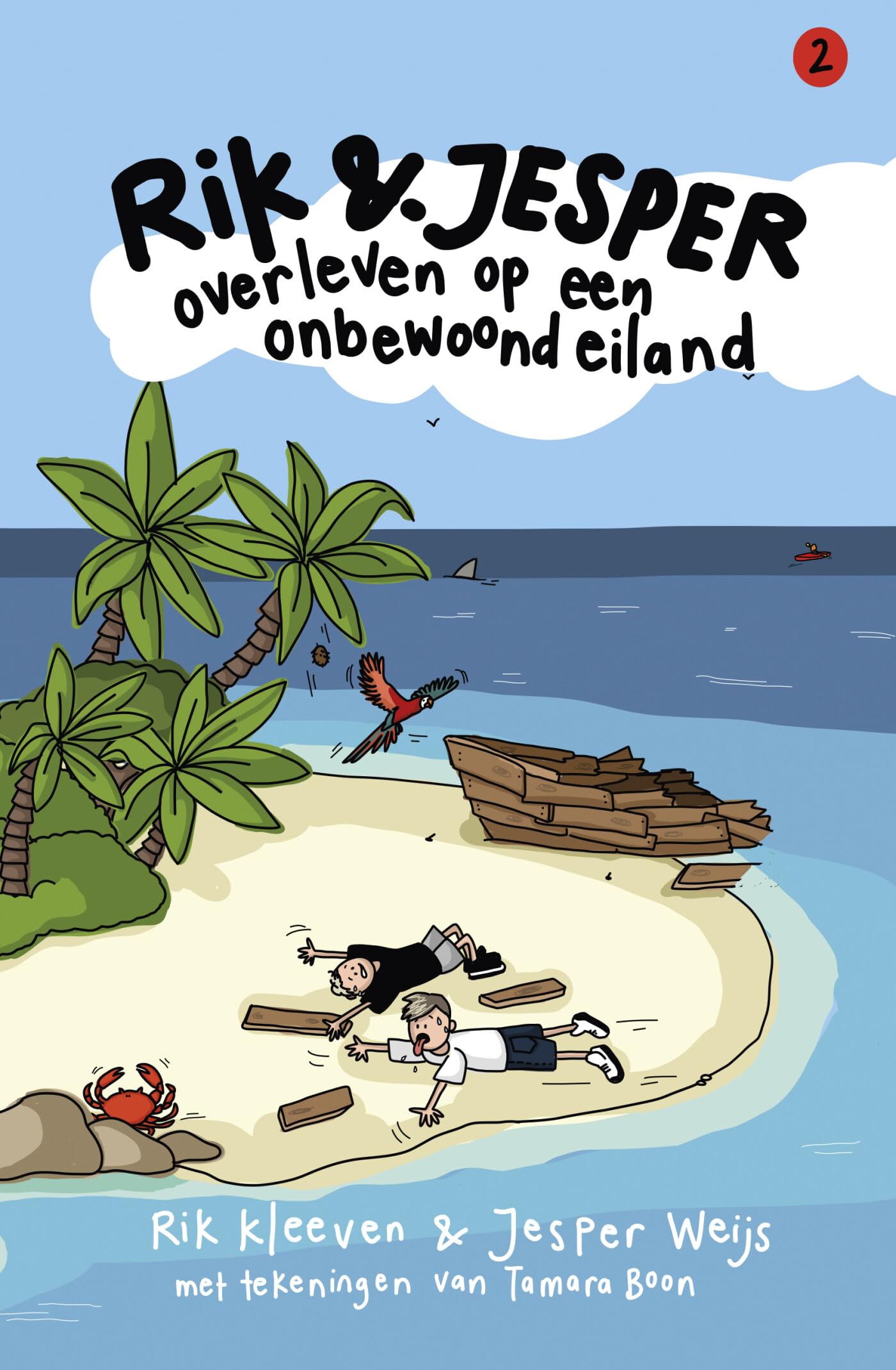 Rik en Jesper overleven op een onbewoond eiland book