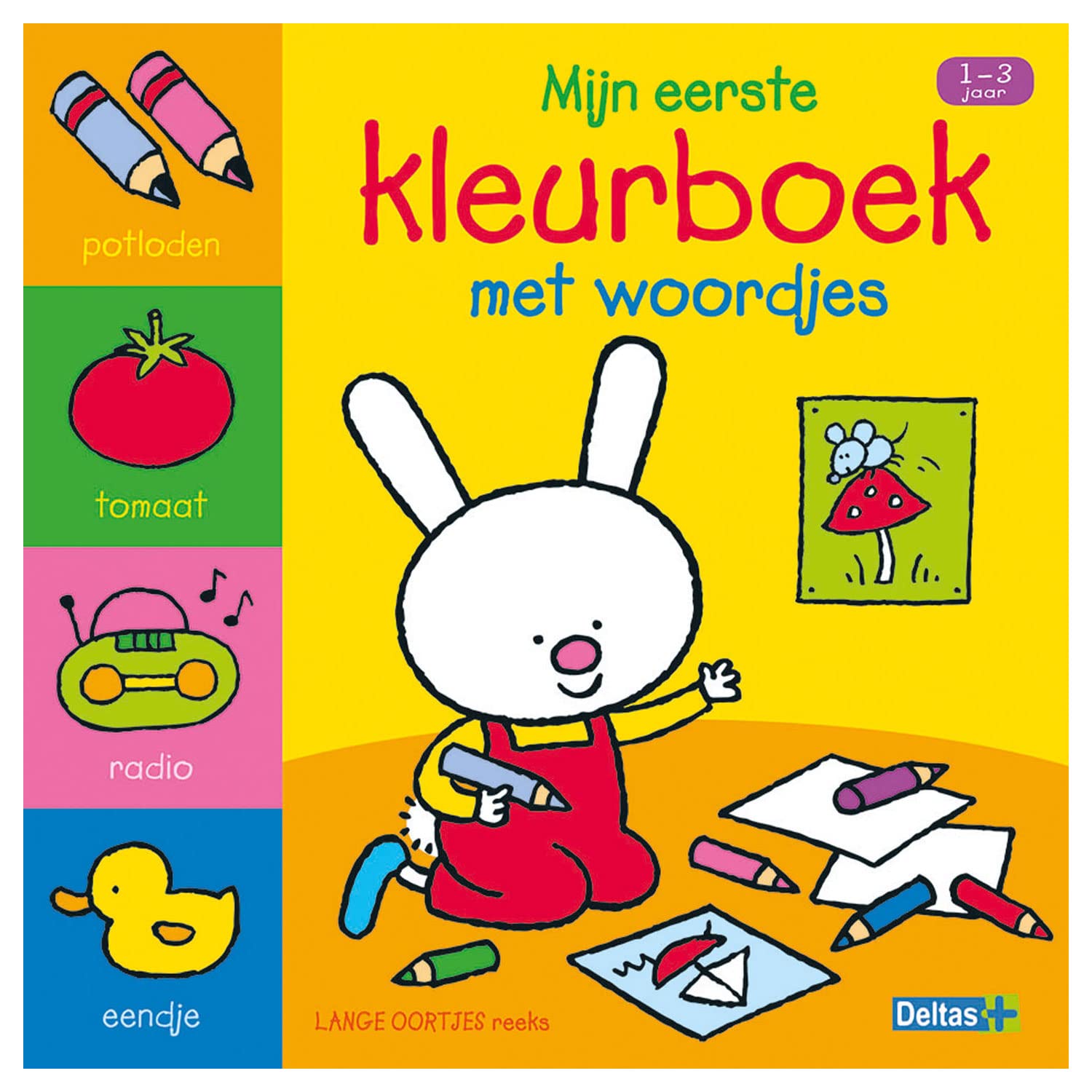 Lange oortjes - Mijn eerste kleurboek met woordjes (1-3 j.) book