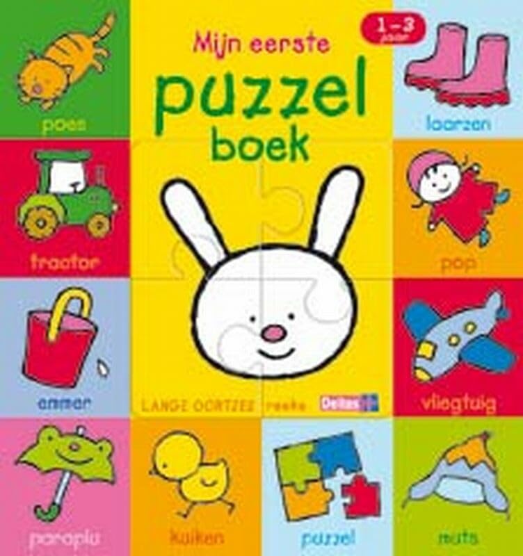 Lange oortjes - Mijn eerste puzzelboek (1-3 j.): een origineel boekje voor uren kijk- en puzzelplezier! book