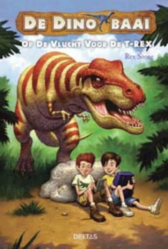 Op de vlucht voor de T-rex (De Dino baai) Novels & Short Stories