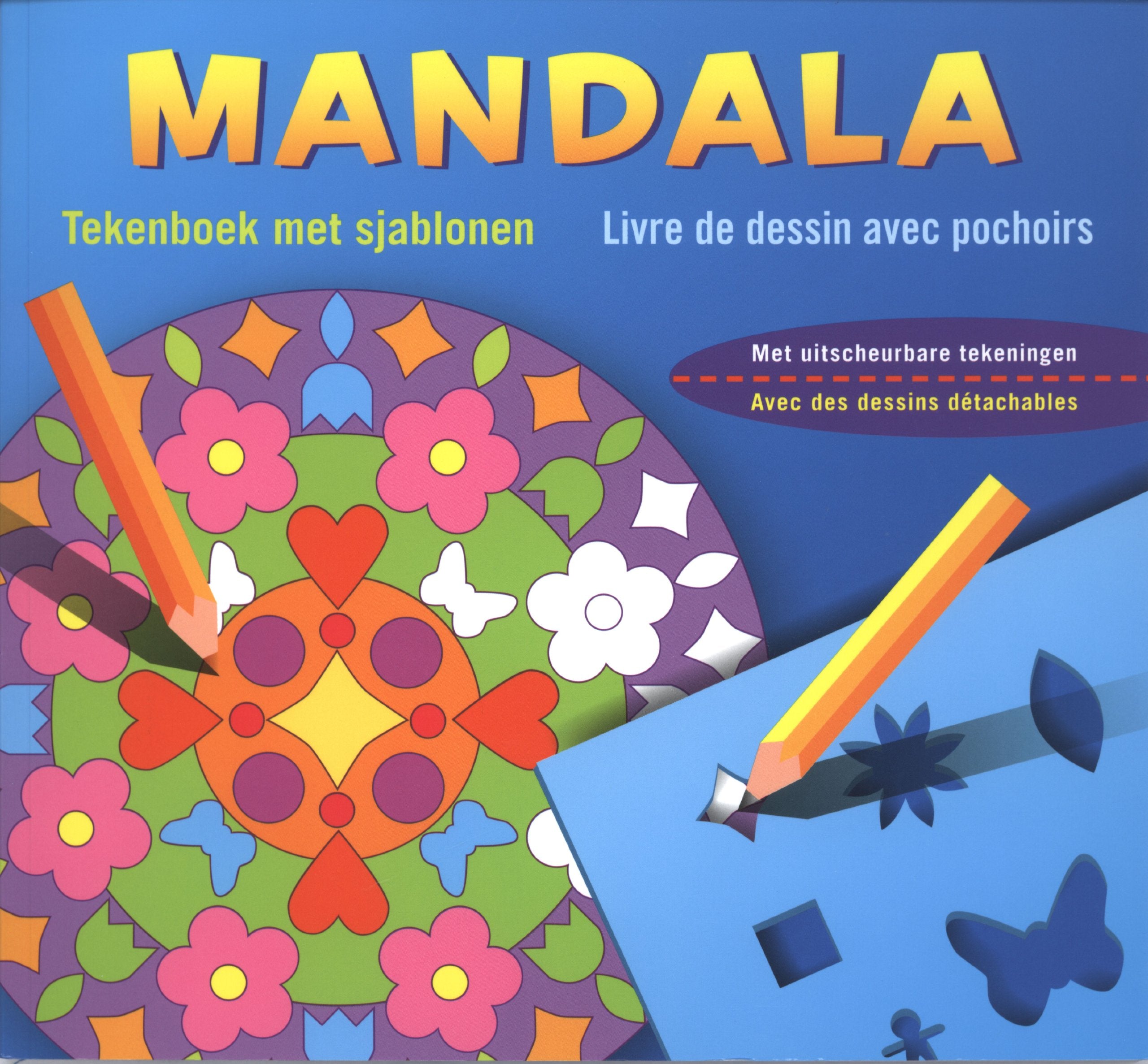 Mandala tekenboek met sjablonen / Mandala livre de dessin avec pochoirs: Met uitscheurbare tekeningen Tiptoi & Games