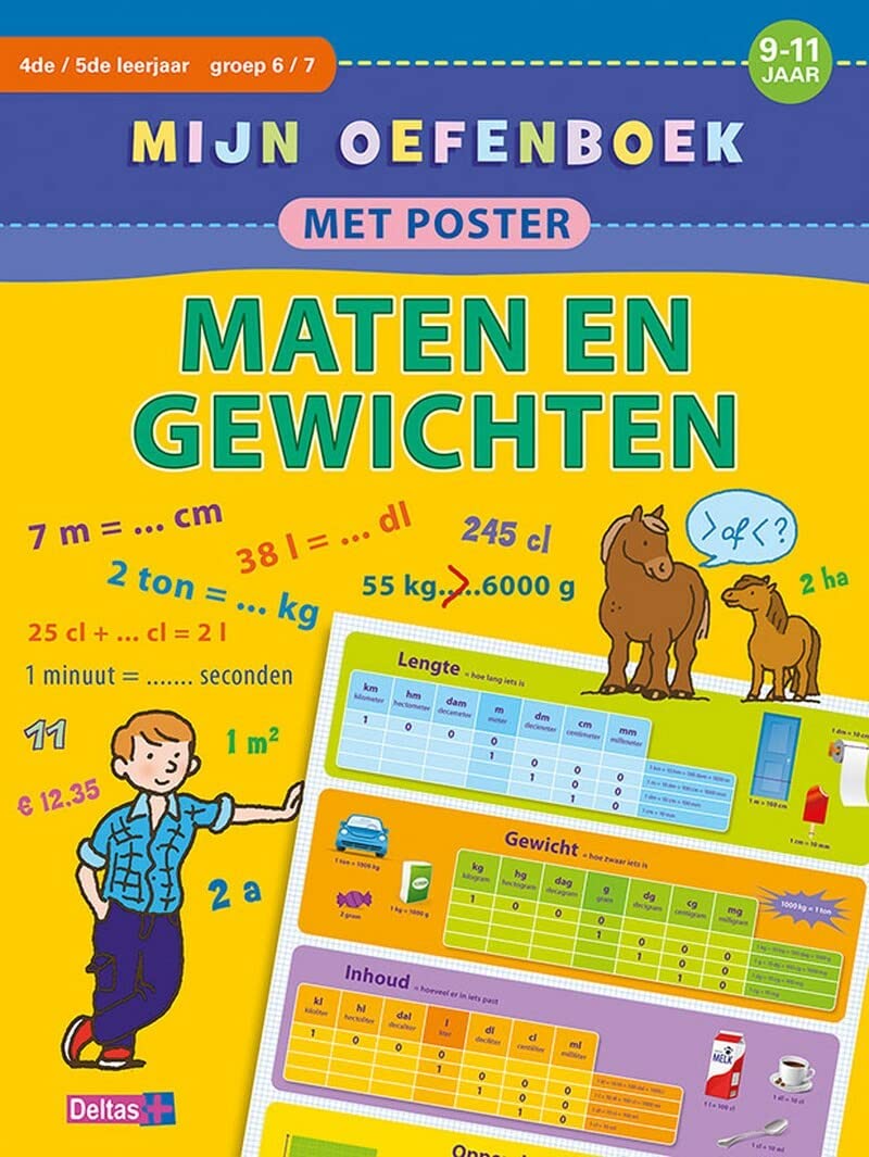 Mijn oefenboek met poster - Maten en gewichten (9-11 j.): Mijn oefenboek met poster book