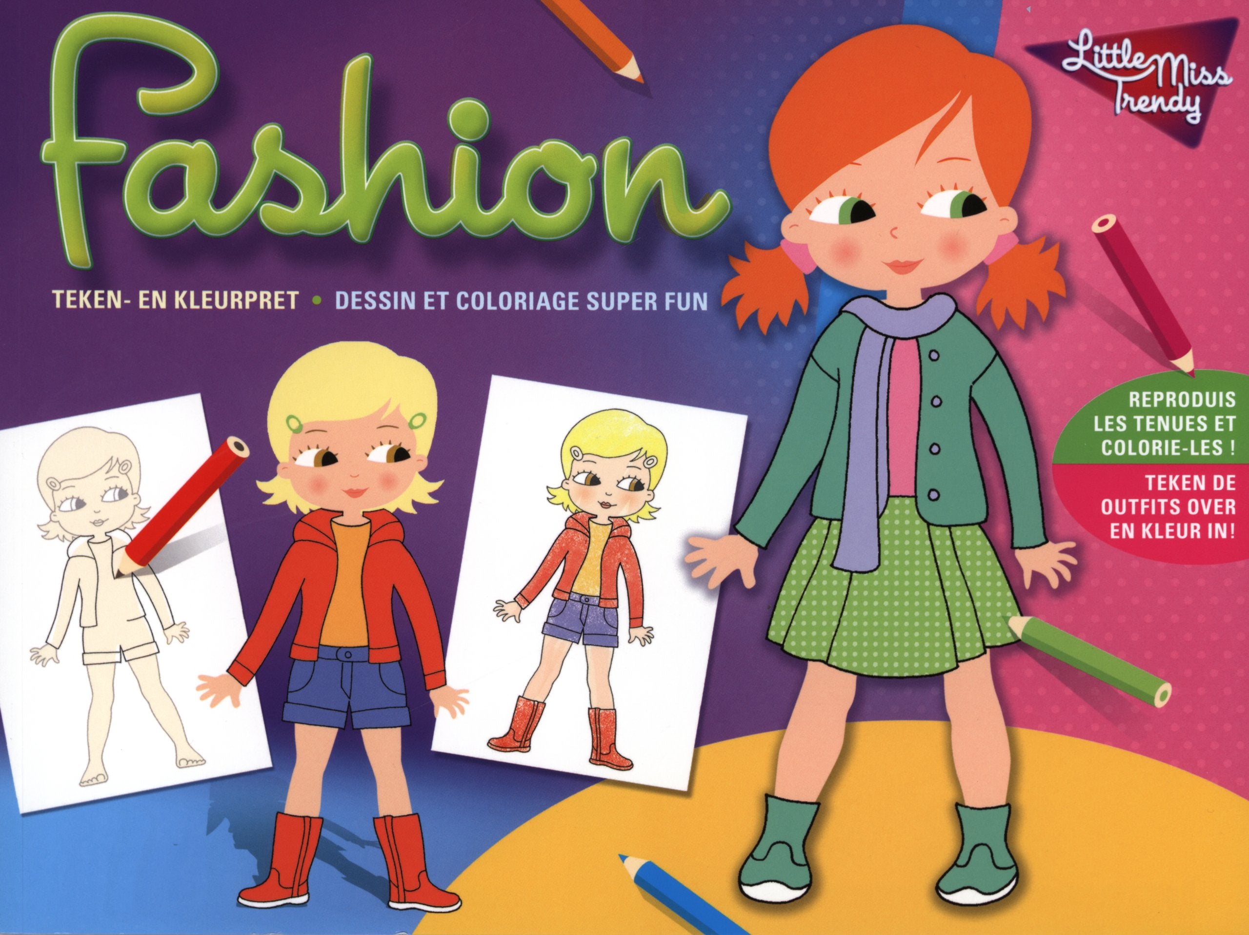 Fashion: Dessin et coloriage super fun book