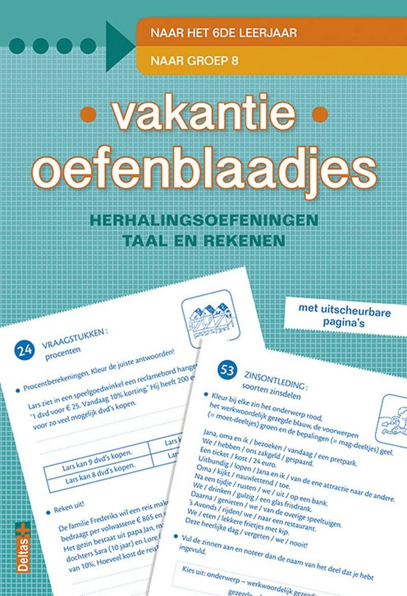Vakantie oefenblaadjes - Naar het 6de leerjaar book