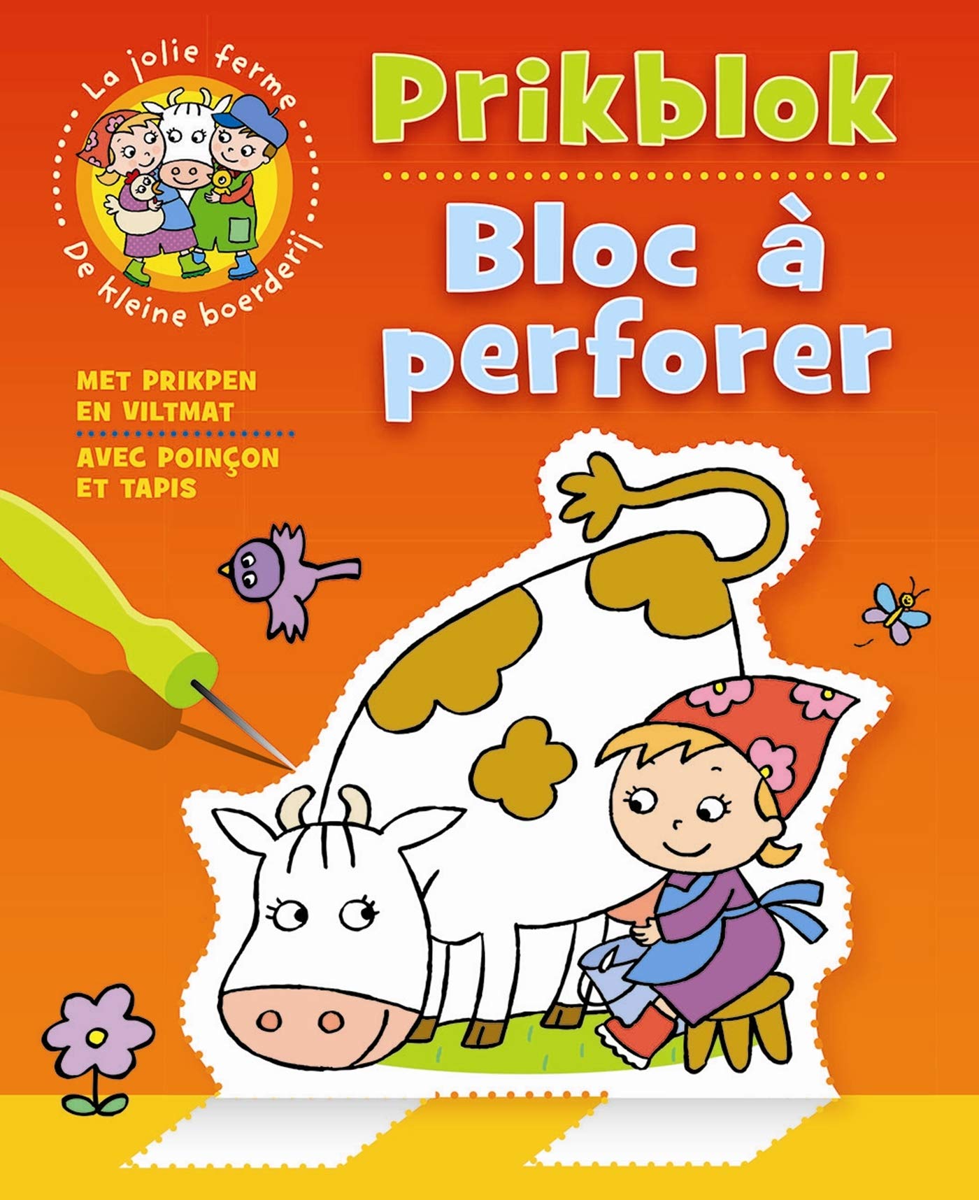 JOLIE FERME BLOC A PERFORER (LA) - AVEC POINÇON ET TAPIS book